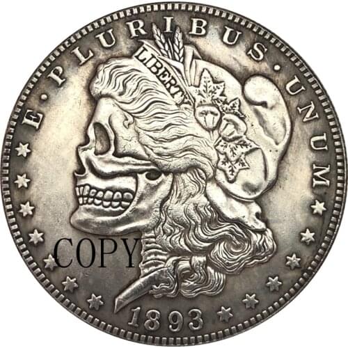 Hobo Nickel 1893/1922 USA Morgan Dollar COIN COPY Type 194