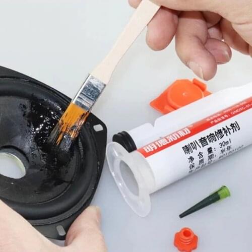 Speaker audio repair repair glue foam paper tray rubber edge cloth black electronic seal speaker repair glue 30ml