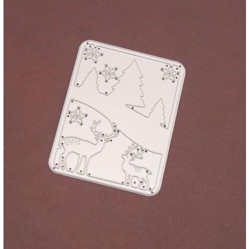 Forest Elk Metal Cutting Dies Scrapbooking Craft Mold Cut Die Stencil Handmade Paper Card Make Template Embossing 2021 New