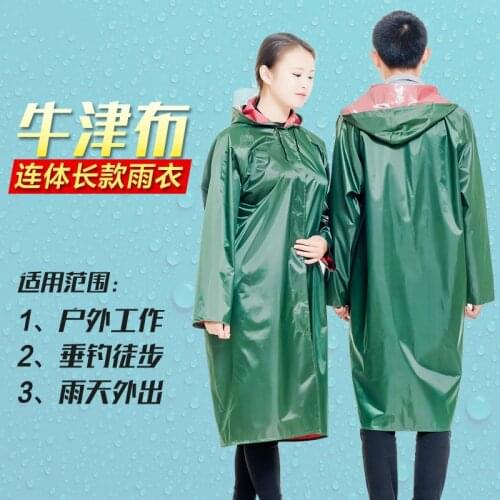 Summer adult outdoor fishing walk thickening windproof raincoat rain cover for Women and men