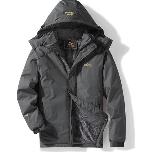 Winter Waterproof Jacket Men 2020 Autumn Thick Warm Hooded Parkas Coat Outdoor Tourism Mountain Outwear Male Windbreaker Jackets