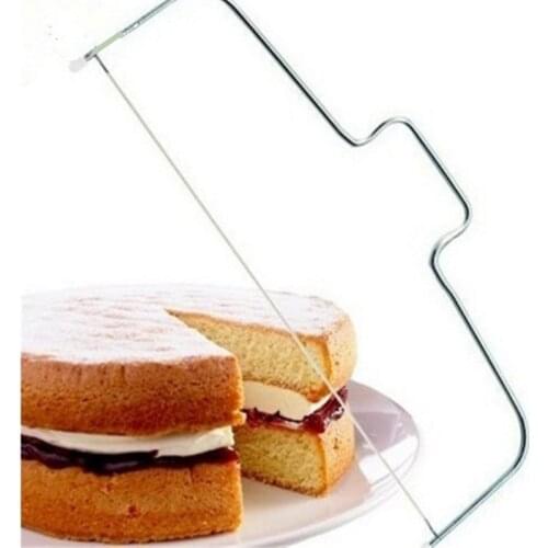 New Double Line Adjustable Stainless Steel Metal Cake Cut Tools Cake Slicer Device Decorating Mold Bakeware Kitchen Cooking Tool