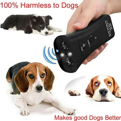 Pet Dog Repeller Anti Barking Stop Bark Training Device Trainer LED Ultrasonic Anti Barking Ultrasonic Without Battery #5 #8