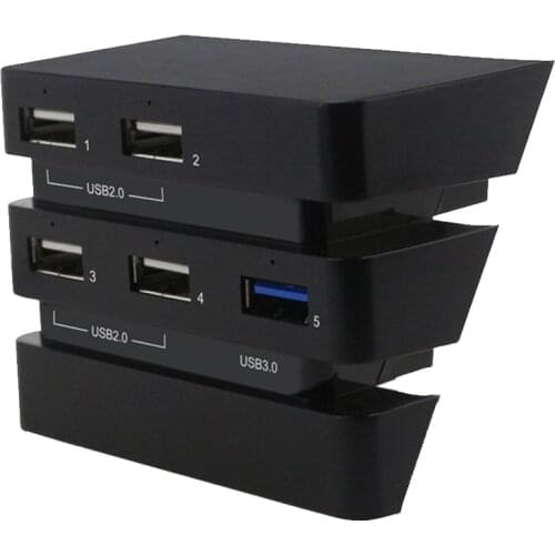 Ps4 Pro USB HUB Expansion for Sony PlayStation 4 Pro Console One 3.0 High Speed & Four 2.0 USB Ports Gaming Accessories