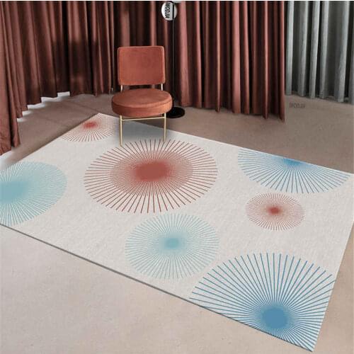 Modern Gray Carpet With Colorful Geometric Print For Living Room Coffee Table Rug Large Kitchen Non-slip Carpet Hall Carpet
