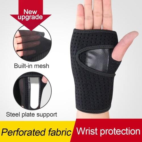 Sports Soared Wrist Wrap Wrist Support Palm Protector Gloves Guards Arthritis Sprain Carpal Tunnel Removable Steel Wrist Brace