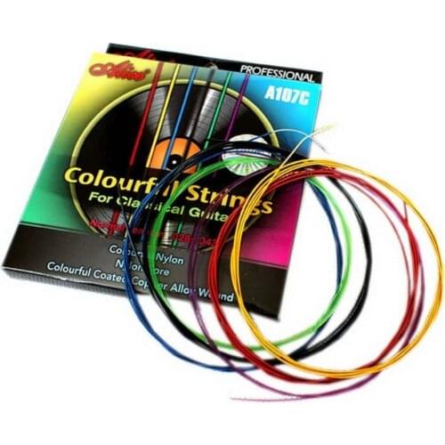 Alice A107C Classic Guitar Strings Colourful Nylon Strings For Classical Guitar One Set