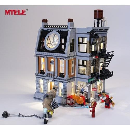 MTELE Brand LED Light Up Kit For Sanctum Sanctorum Showdown Compatile With 76108