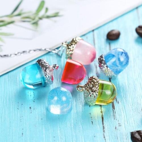 Acorn Transparent Silicone Mould Necklace Craft Jewellery Making Mold Resin Decorative Craft DIY Type epoxy resin molds for jewe