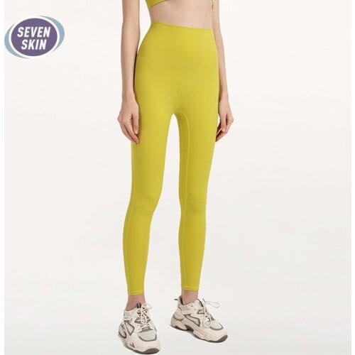 SEVEN SKIN High Waist Yoga Leggings Women Seamless Naked-Feel Pants Gym Workout Sports Leggings Female Running Fitness Tights