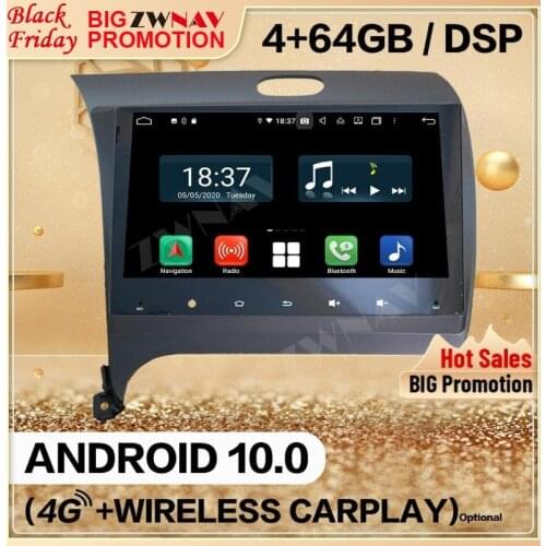 128GB Carplay Double Din For KIA CERATO K3 FORTE 2013 2014 2015+ Android 10.0 Screen Player Audio Radio GPS Navi Head Unit Auto