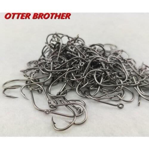 300pcs 3#-12#Series High Carbon Steel Fish Hook Barbed In Fly Fishhooks Worm Pond Fishing Bait Hole Hooks Holder Jig Accessories