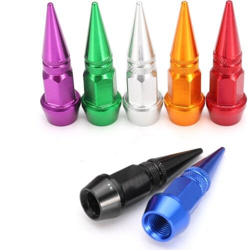 4pcs/set Car Anti-theft Tire Valve caps Bullet head Style Antirust Motorcycle Bike Car Wheel Tyre Tires Valve Stem Caps