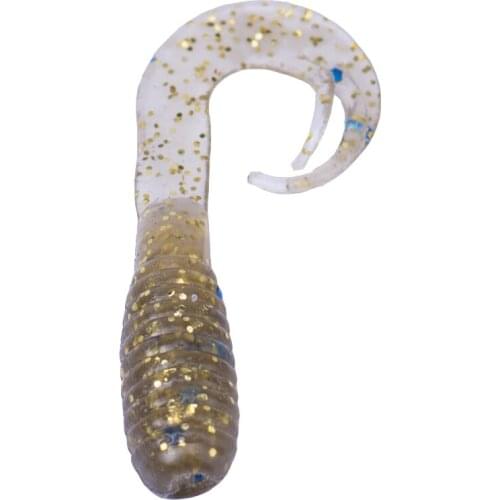 50pcs 40mm/1.6'' Grub Bait, Fishing Soft Baits Softbait Lures, freshwater fishing lures