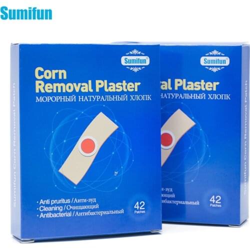 84pcs=2boxes Foot Corn Removal Patch Antibacterial Calluses Treatment Plaster Callosity Detox Pain Relief Patch Foot Care D2388