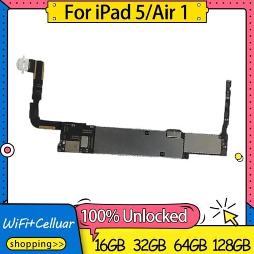 A1474 / A1475 / A1476 100% Working for Ipad 5 AIR 1 Logic Boards Wifi Cellular for Ipad 5 Air 1 Motherboard with IOS System