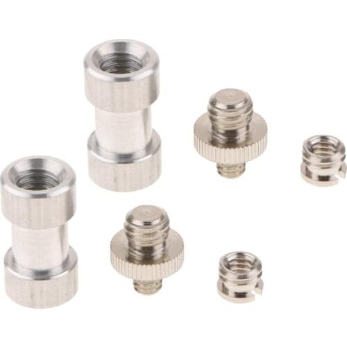 Tripod Screw Converter Adapter Mount 1/4" Male to 1/4" Male 1/4" Female to 3/8" Male 1/4" Female to 3/8" Female Screw Adapter