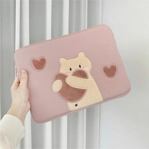 Fashion gilrs cute cartoon apple ipad pro 11 case 2020 new 10.5 10.2 9.7 inch airshockproof tablet sleeve bag pouch