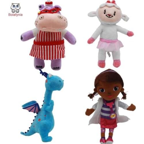 Children Plush Stuffed Toy Doctor hippo doll Baby Kids Toy for Christmas Birthday gift 4pcs/lot