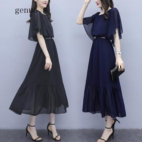 Genuo Solid Summer Dresses