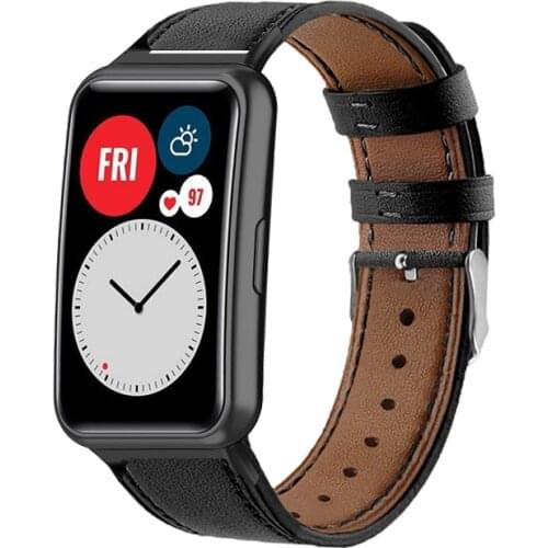 Leather Band For Huawei Watch FIT Strap smartwatch Accessories Genuine Leather smart wristband bracelet Huawei Watch fit Strap