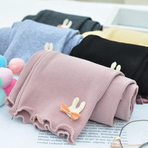 Toddler Girl Leggings Spring Autumn New Childrens Cotton Slim Trousers 2-10 Years Girls Cartoon Pencil Pants Baby Soft Leggings