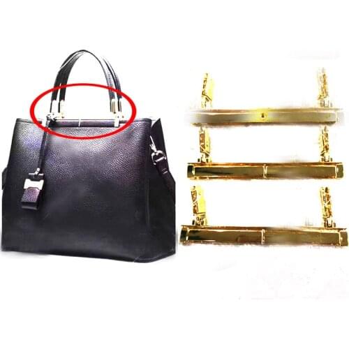 Metal Purse Frame Women HandBag Handle Bag Accessories DIY HandBag Frame Long Lock Hardware