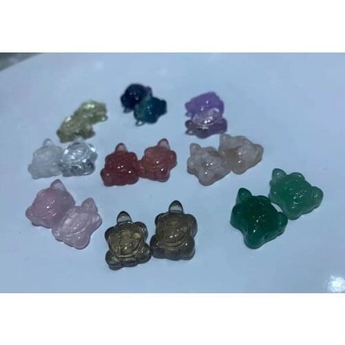 Mini Turtle Amethyst Flourite Clear Quartz Smoky Quartz Rose Quartz Starwberry Quartz Green Aventuring Flower Agate