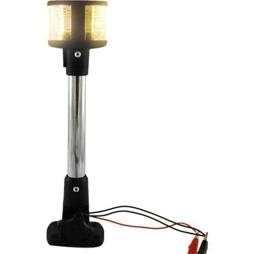 Marine Fold Down LED Navigation Light 12V For Yacht Boat 360 degree Stern Anchor Light Waterproof Lamp Boat Accessories