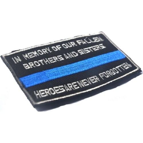 Embroidery Patches To Commemorate The Fallen Brothers And Sisters Patches Will Never Forget The Hero Medal Cloth Patches