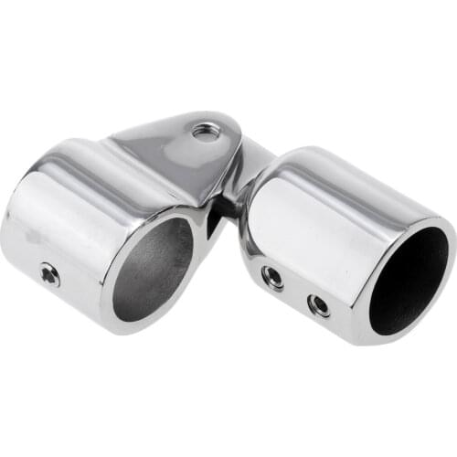 Marine Boat Awning Hand Rail Fitting 1 Inch (22mm) Elbow, 316 Stainless Steel Deck Hardware