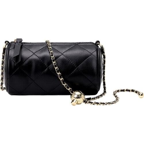 2021 New womens bag cylinder underarm bag shoulder oblique cross texture niche bag purses and handbags luxury designer