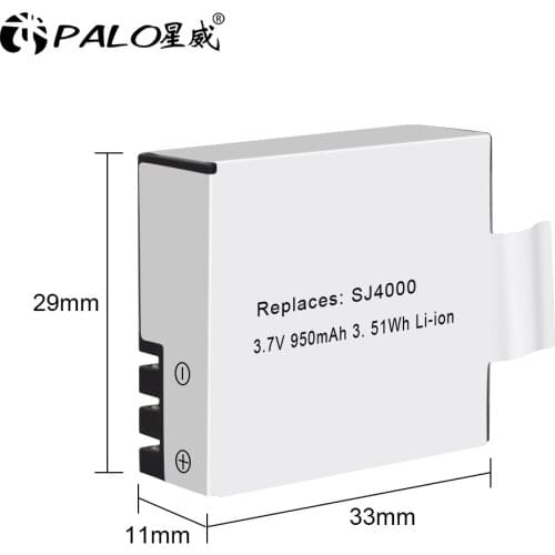 FOR PALO 3.7V action camera battery For EKEN H9 H9R H3 H3R H8PRO H8R SJ4000 rechargeable batteries SJCAM SJ5000 M10 SJ5000X