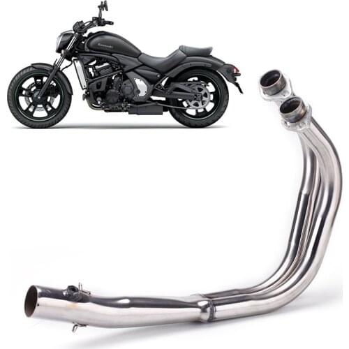 Slip 0n Front Link Tube Full Exhaust Systems Pipe For Kawasaki Vulcan S 650 650S S650 VN650 EN650