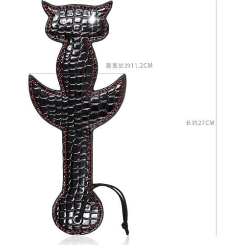 Sex Toys Flirting Toy Hand Patting Cat Face Flirting Diamond Leather Paddle