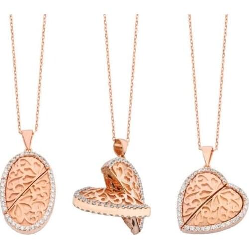 Mysterious Heart Custom Design Workmanship Silver Necklace