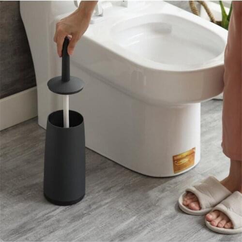 Toilet Brush Black ABS WC Borstel Cleaning Tool Bathroom Accessories