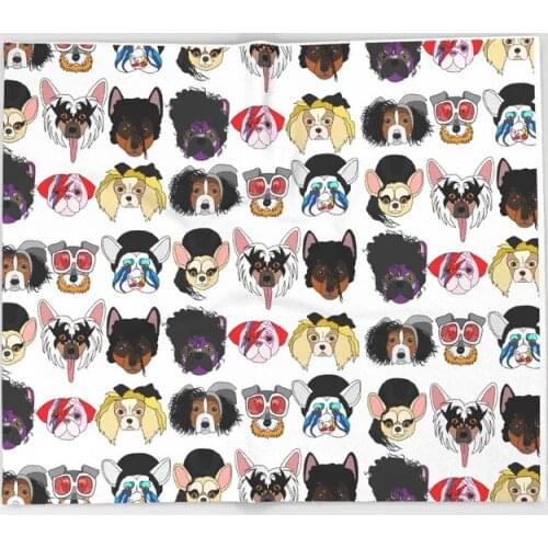 Dachshund Cartoon Throws for Sofa Cute Kids Design Pop Dogs Blankets Christmas Decorations for Home Custom Blanket