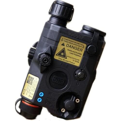 PEQ tactical flashlight LA5-C Upgrade Version LED White light + Red laser with IR Lenses Black DE FG