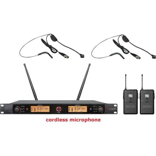 UHF cordless microphone headset wireless Mic microfono condensador free shipping
