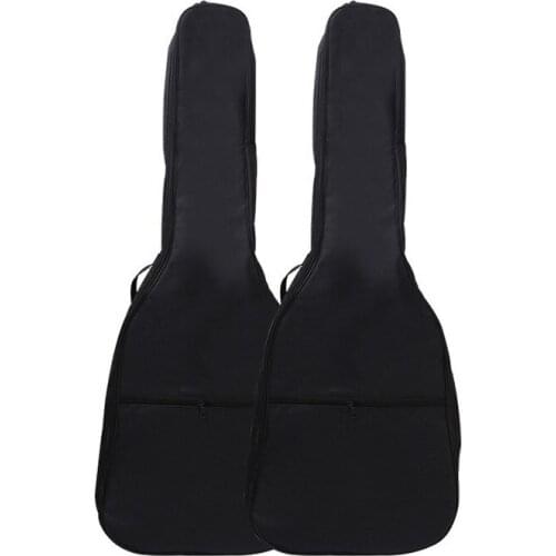 38 Inch Waterproof Oxford Fabric Acoustic Guitar Bag Cotton Bag Adjustable Double Shoulder Straps Thick Guitar Bag Guitar Parts