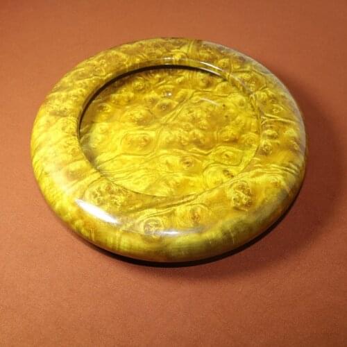 Top quality Burmas gold camphorwood brush pot with full burl most valuable worthy investment collection artwork wood decor