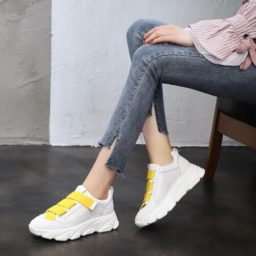 Womens summer casual shoes multicolor mix and match breathable thick bottom increased sports shoes fashion trend womens shoes