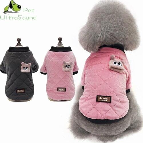 Winter Warm Plaid Dog Clothes Puppy Jacket Coat Soft Dog Shirts Pet Dog Costumes Puppy Sweater For Chihuahua Yorkie