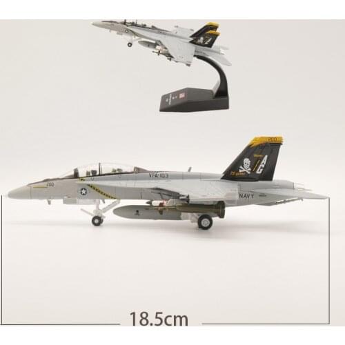 1/100 Scale NAVY F/A-18F Strike Fighter Diecast Airplane Model Alloy Toy