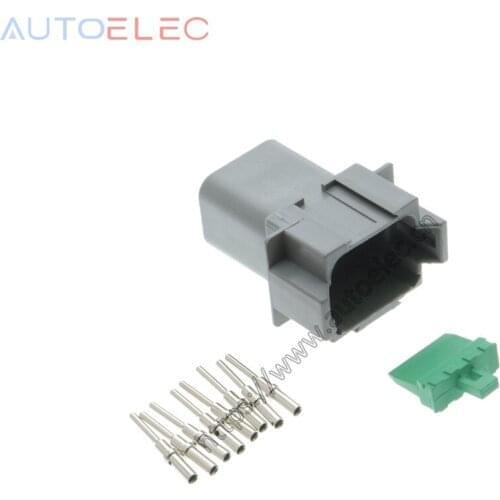 100Kits Deutsch DT Series 12 Way Plug Connector Kit DT04-12P Plug Assembly + Pins & Wedglock Automotive Rectangular DC Connector