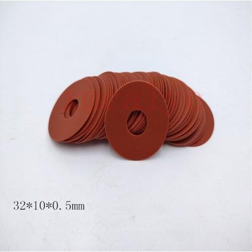 100 PCS high quality red color rubber sucker for printing machine with durable size 32*10*0.5mm