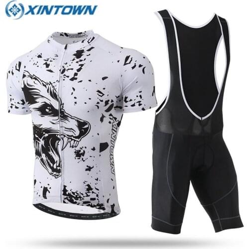 2018 Wolverine Beast Cycling Jersey Set MTB Bike Clothes Men Summer Bicycle Clothing Sportswer Maillot Conjunto Ropa Ciclismo