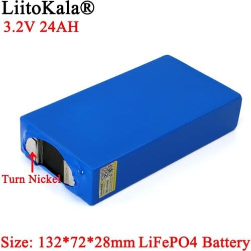 3.2V 24Ah battery pack LiFePO4 phosphate Large capacity 24000mAh Motorcycle Car motor batteries modification+Turn Nickel