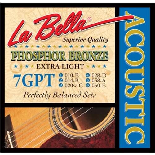 Guitar Accessories Acoustic Wire Labella 7GPT 0,10